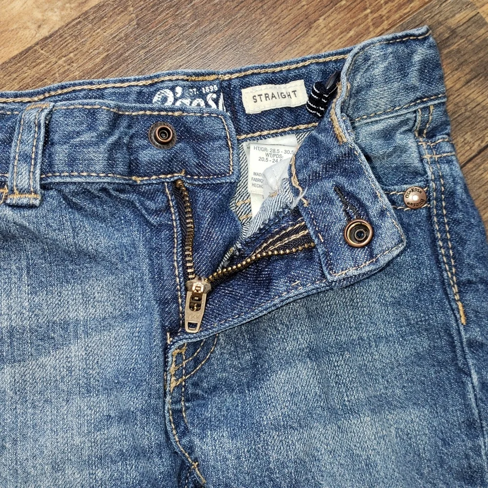 Oshkosh B'Gosh Straight Denim Blue Jeans, Size 12 Months